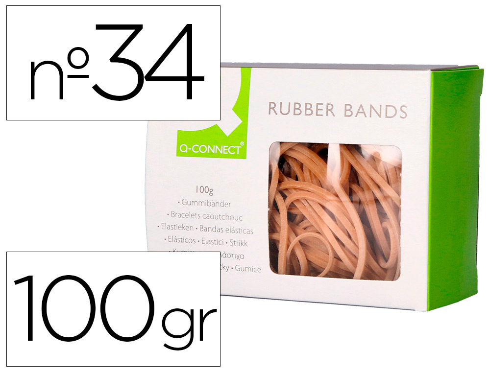 ELASTICOS Q-CONNECT 100 GR NUMERO 10