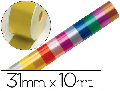 FITA FANTASIA DOURADA 10MTX31 MM