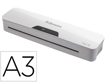 PLASTIFICADORA FELLOWES PIXEL DIN A3 2 ROLOS SISTEMA ANTI-ENCRAVAMENTO DESLIGA AUTOMATICAMENTE ATE 125 MICRONS