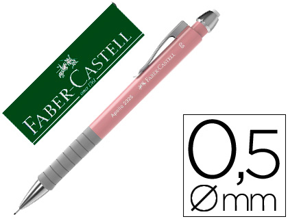 LAPISEIRA FABER CASTELL 0.5 MM APOLLO RETRATIL COR ROSA CLARO