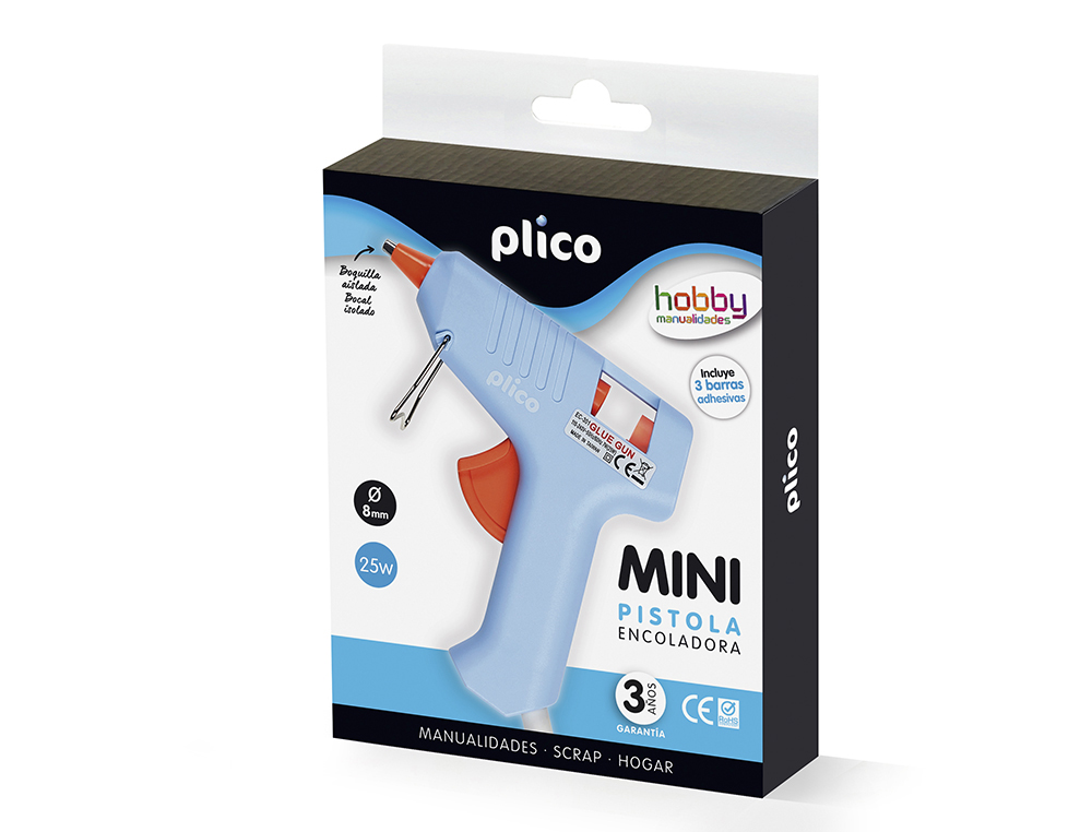 PISTOLA COLA TERMOFUSIVEL PLICO MINI 25W