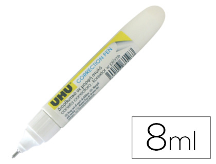 CORRETOR CANETA UHU 8 ML EM BLISTER