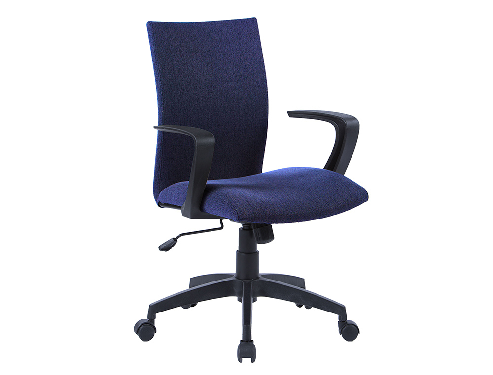 CADEIRA DE ESCRITORIO Q-CONNECT BASE NYLON REGULAVEL EM ALTURA 895+110MM ALTURA 580MM LARGURA 550MM PROFUNDIDADE TECIDO