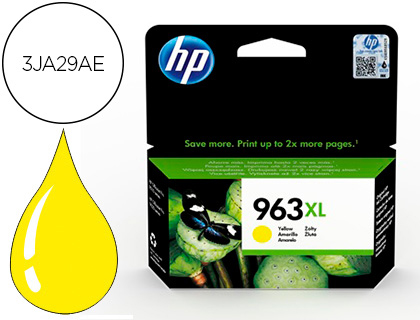 TINTEIRO HP 963 XL OFFICEJET PRO 9010 / 9020 / 9022 / 9023 / 9025 AMARELO 1600 PAGINAS