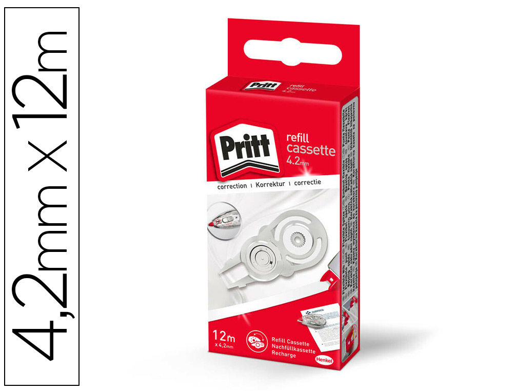 RECARGA CORRETOR PRITT ROLLER FLEX 4,2 MM X 12 M