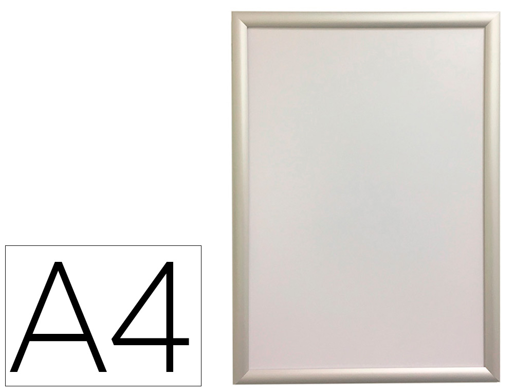 MOLDURA PORTA ANUNCIOS Q-CONNECT DIN A4 MOLDURA DE ALUMINIO 24X32,7X1,2 CM