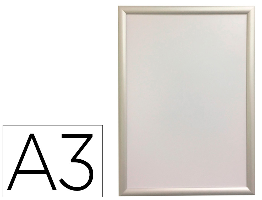 MOLDURA PORTA ANUNCIOS Q-CONNECT DIN A3 MOLDURA DE ALUMINIO 32,7X45X1,2 CM