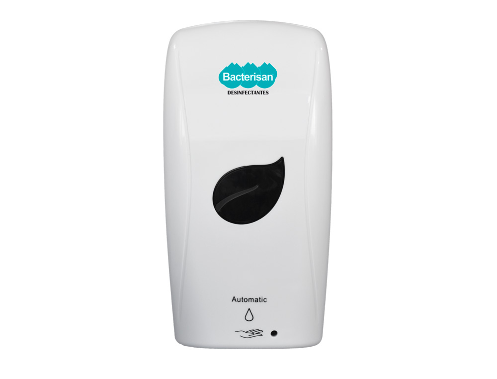 DISPENSADOR PARA GEL E SABAO BACTERISAN DE PAREDE AUTOMATICO 800 ML COR BRANCO 125X140X270 MM