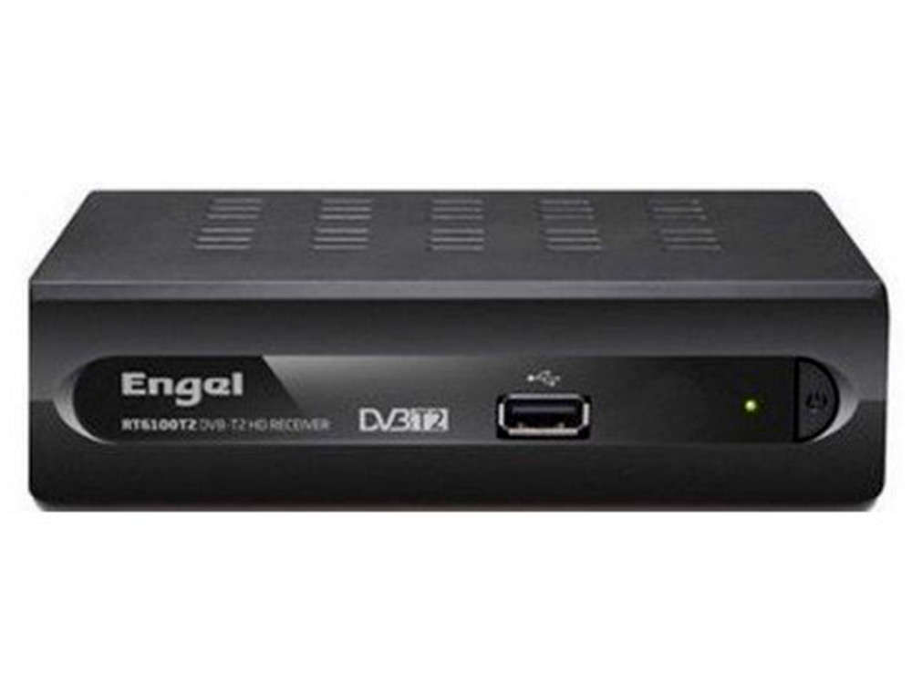 RECETOR GRAVADOR ENGEL RT6110T2 DVB-T2 HDMI/AV MODO HOTEL CEC VESA PVR SAIDA HDMI PORTA BIDIRECIONAL USB 2.0 MP3 JPEG E