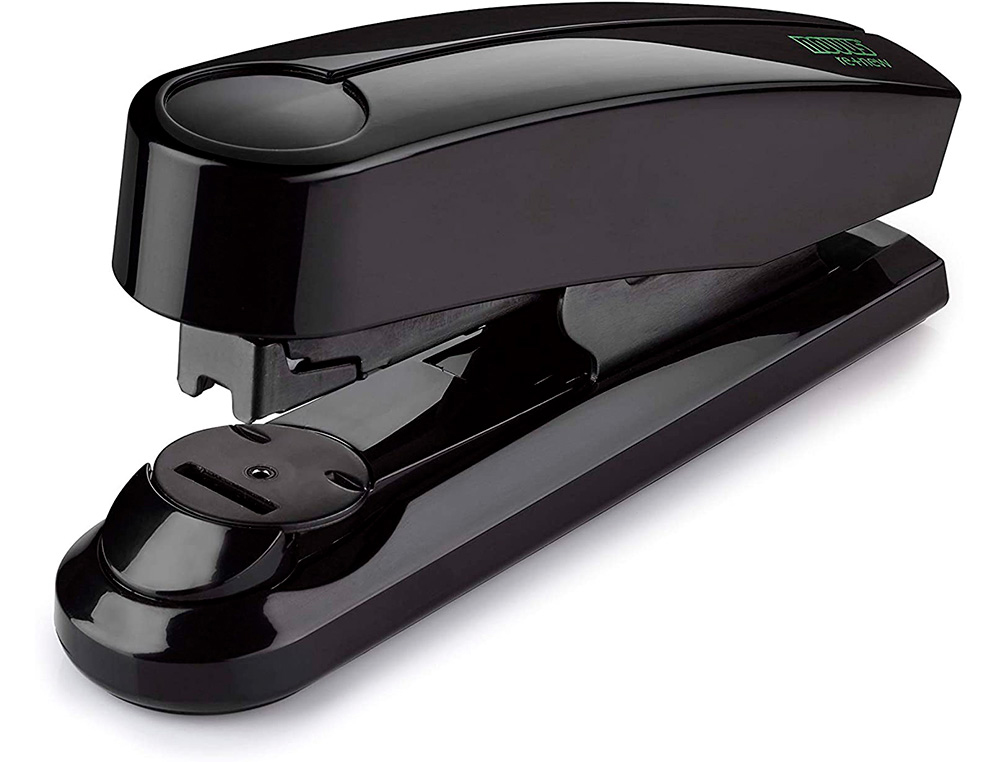 AGRAFADOR NOVUS B4FC PLASTICO ABS RECICLADO AGRAFADO PLANO CAPACIDADE 50 FOLHAS USA AGRAFES 24/6-8 E 26/6-8 COR PRETO