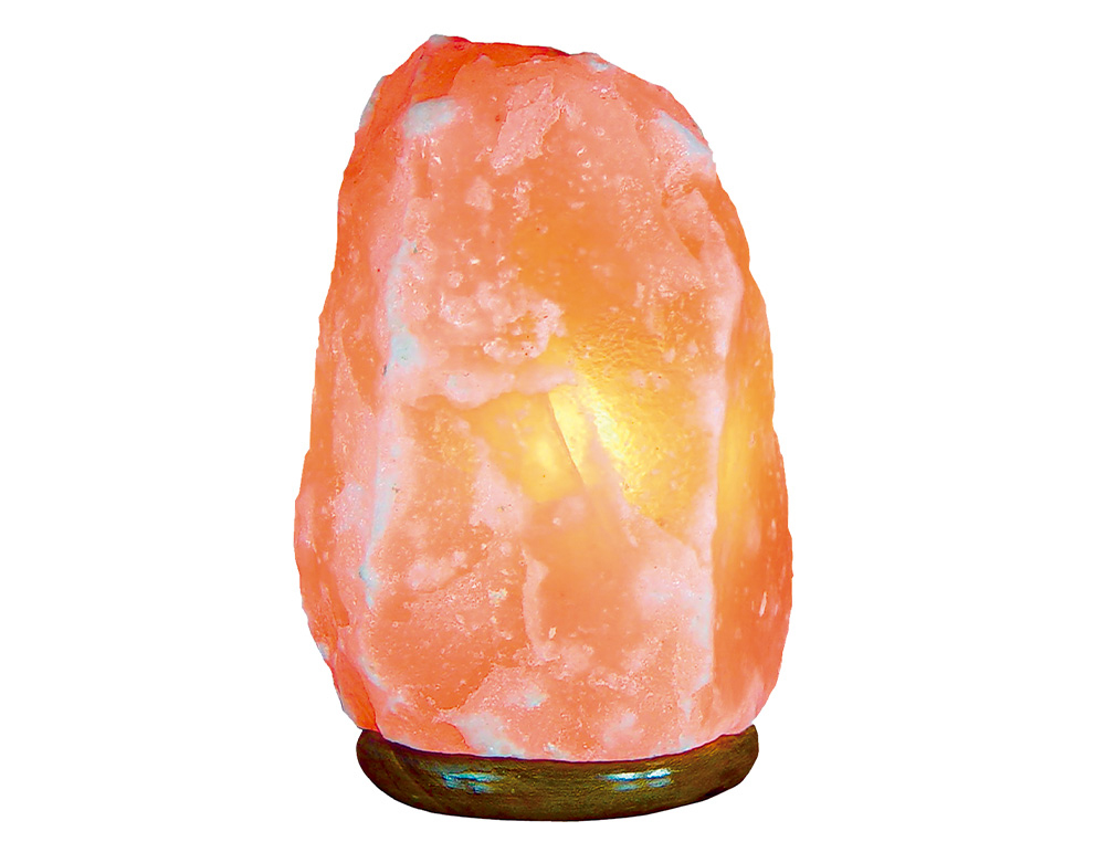 LAMPADA DE SAL JOCCA COM BASE DE MADEIRA 220-240V 1,85 KG 220X130X130 MM