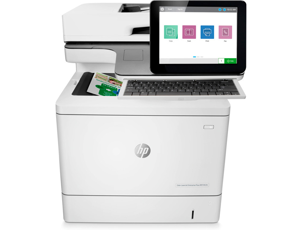 MULTFUNCOES HP MFP M578C COLOR LASER 38 PPM WIFI SCANNER COPIADORA IMPRESSORA FAX BANDEJA DE ENTRADA 550 FOLHAS