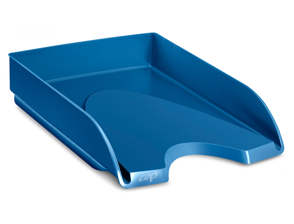 BANDEJA DE SECRETARIA CEP RIVIERA PLASTICO COR AZUL PORCELANA 348X257X66 MM