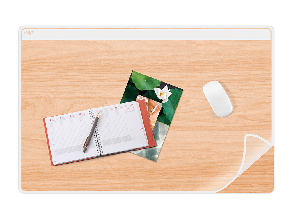 BASE DE SECRETARIA CEP SILVA BAMBU COM ABA TRANSPARENTE 585X385X2 MM