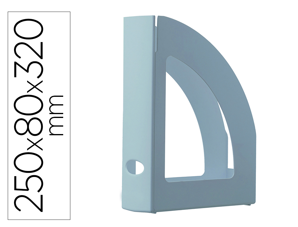 PORTA REVISTAS ARCHIVO 2000 ECOGREEN PLASTICO 100% RECICLADO E RECICLAVEL PARA FORMATOS DIN A4 E FOLIO COR AZUL PASTEL