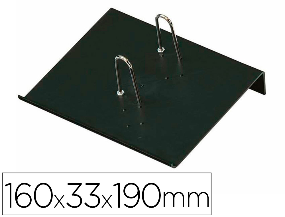 PORTA CALENDARIO PLASTICO FAIBO PARA BLOCO BUFETE 100% RECICLAVEL COR PRETO 160X33X190 MM