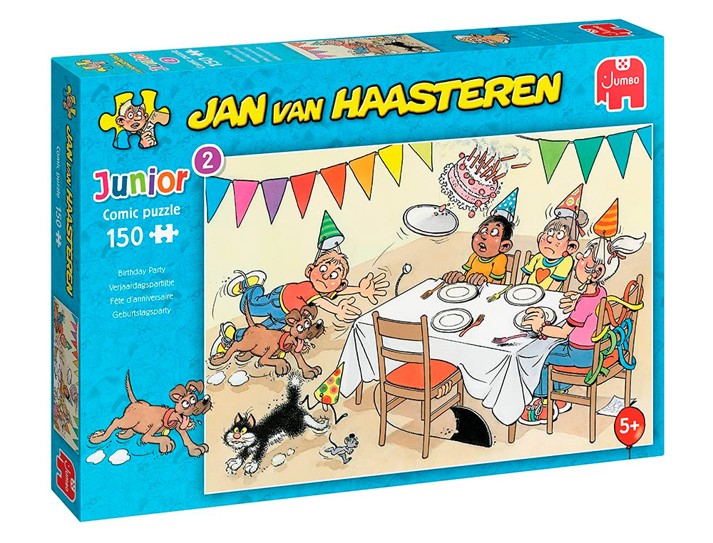 PUZLE GOULA JUMBO JAN VAN HAASTEREN FIESTA DE CUMPLEAOS 150 PIEZAS