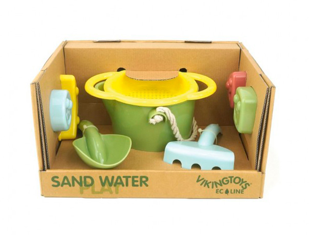 SET DE PRAIA VIKINGTOYS ECOLINE ECOLOGICO E RECICLAVEL 7 PECAS