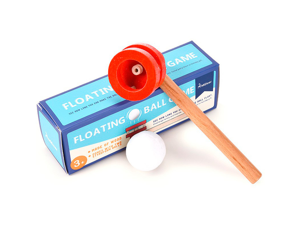 JOGO MIDEER BOLA FLUTUANTE VERMELHO MADEIRA