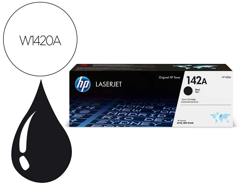 TONER HP 142A LASERJET M110 / MFP M140 PRETO 950 PAGINAS