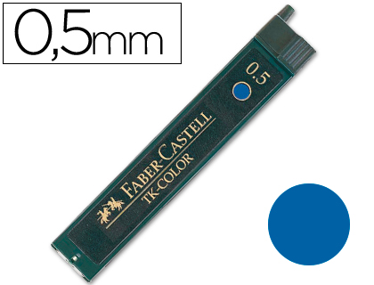 MINAS FABER DE COR 9085 0,5 MM AZULESTOJO DE 12 MINAS