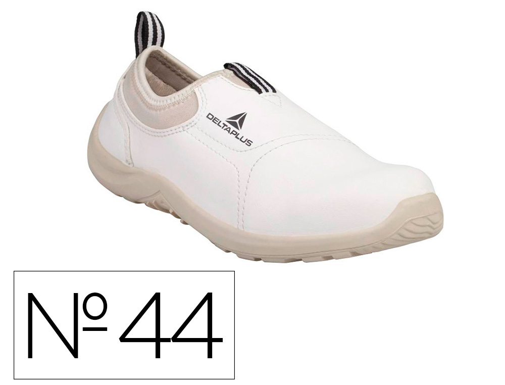 SAPATOS DE SEGURANCA DELTAPLUS MICROFIBRA PU SOLA PU MONO-DENSIDADE COR BRANCO TAMANHO 44