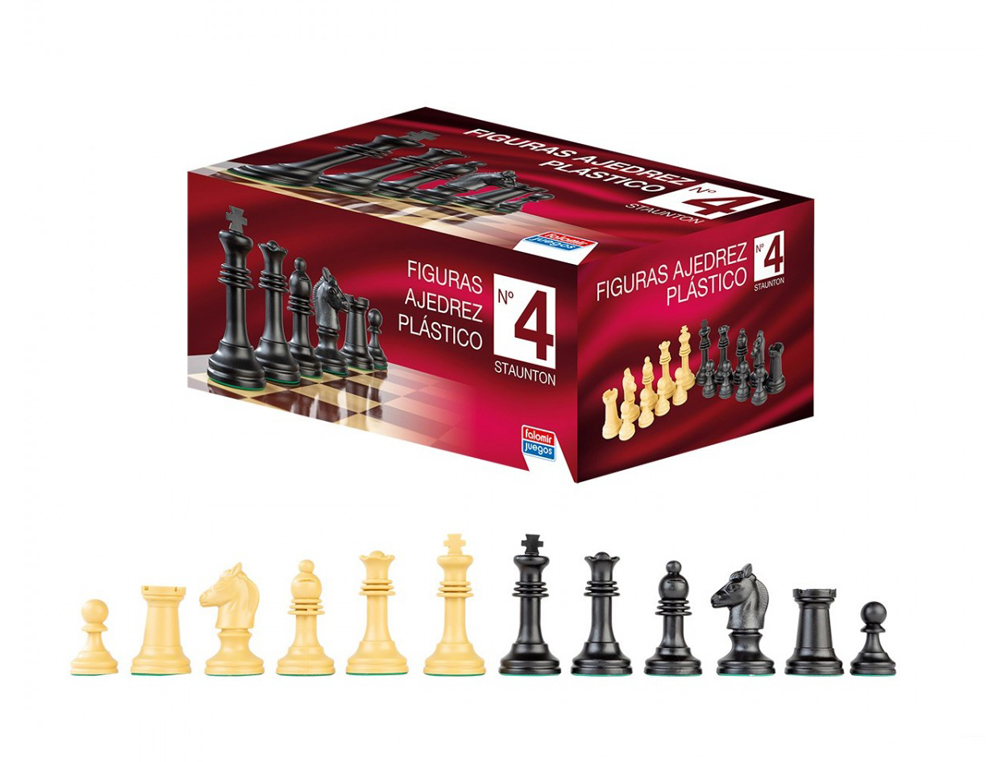 AJEDREZ FALOMIR STAUNTON N4 FIGURAS DE PLASTICO