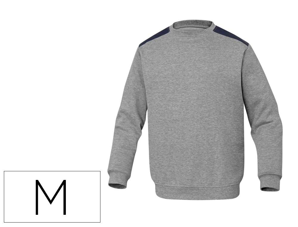 SWEATSHIRT DELTAPLUS SWEAT OLINO COM REFORCO NAS COSTAS E COTOVELOS CINZA TAMANHO M