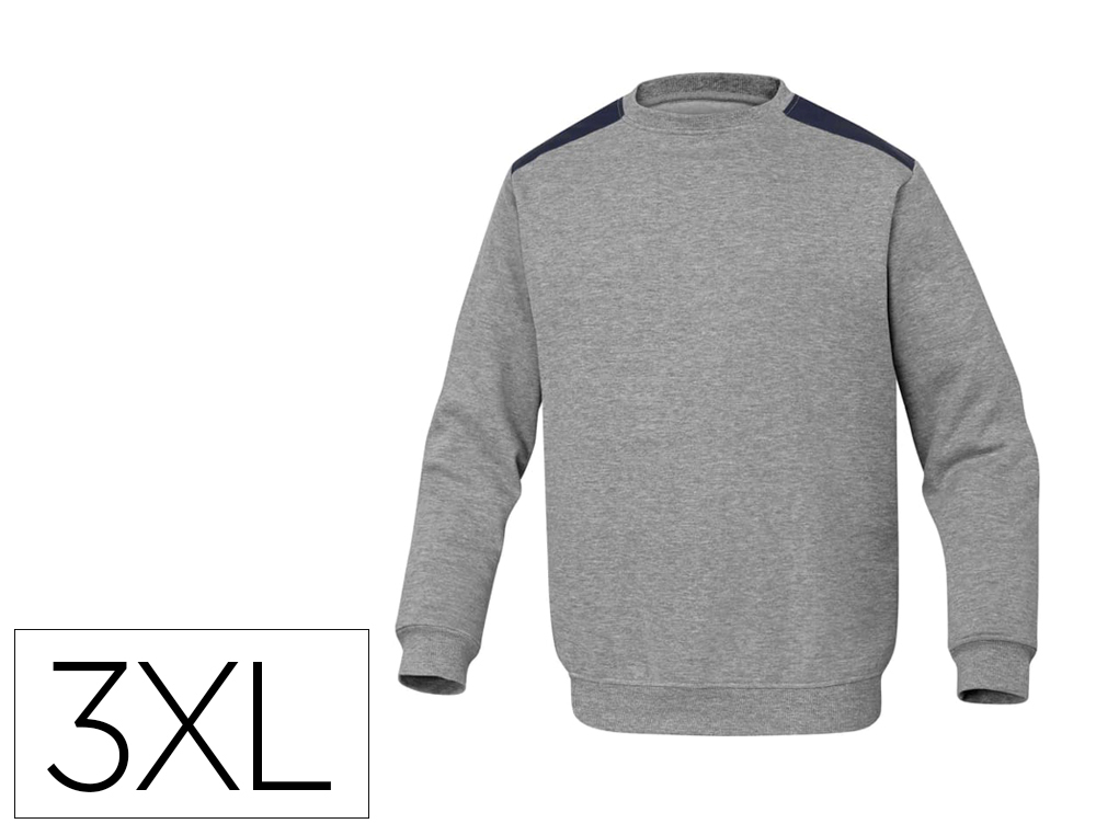 SWEATSHIRT DELTAPLUS SWEAT OLINO COM REFORCO NAS COSTAS E COTOVELOS CINZA TAMANHO 3XL