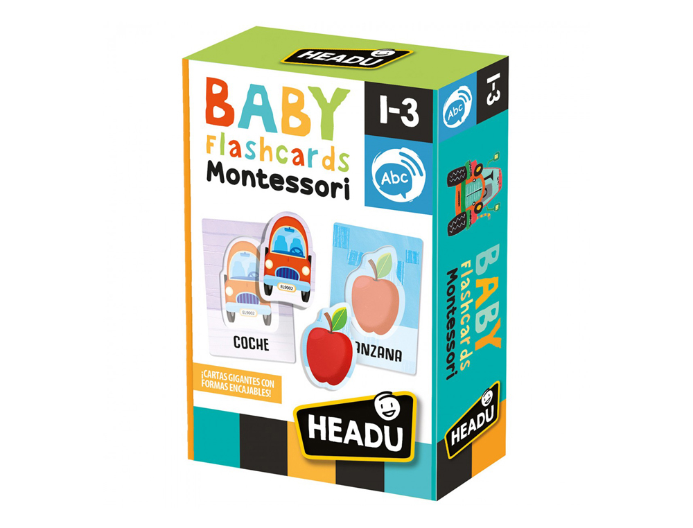 JOGO DIDATICO HEADU FLASH CARDS BABY MONTESSORI