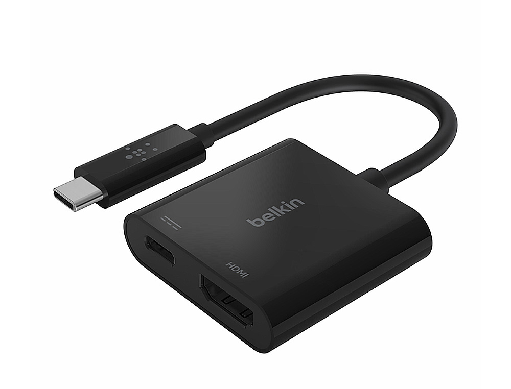 ADAPTADOR BELKIN AVC002BTBK USB-C A HDMI + CARREGAMENTO 60W COR PRETO