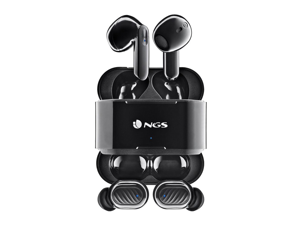 AURICULAR NGS ARTICA DUO BLUETOOTH TATIL 30 HORAS AUTONOMIA COR PRETO