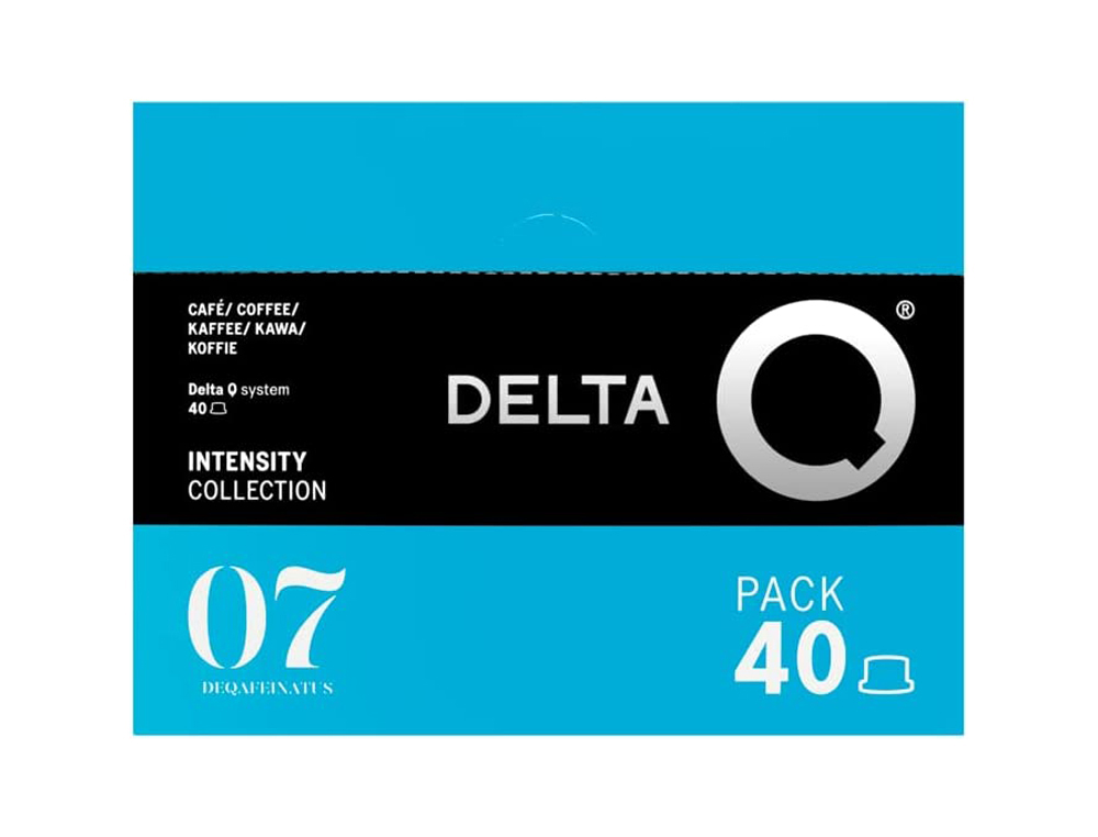 CAFE DELTA Q DESCAFEINADO CAPSULAS XL MONODOSE INTENSIDADE 1