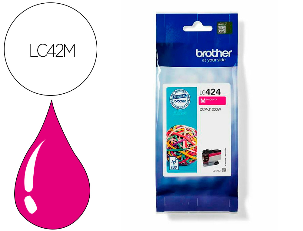 INK-JET BROTHER LC424 DCP-1200W CIAN 750 PAGINAS