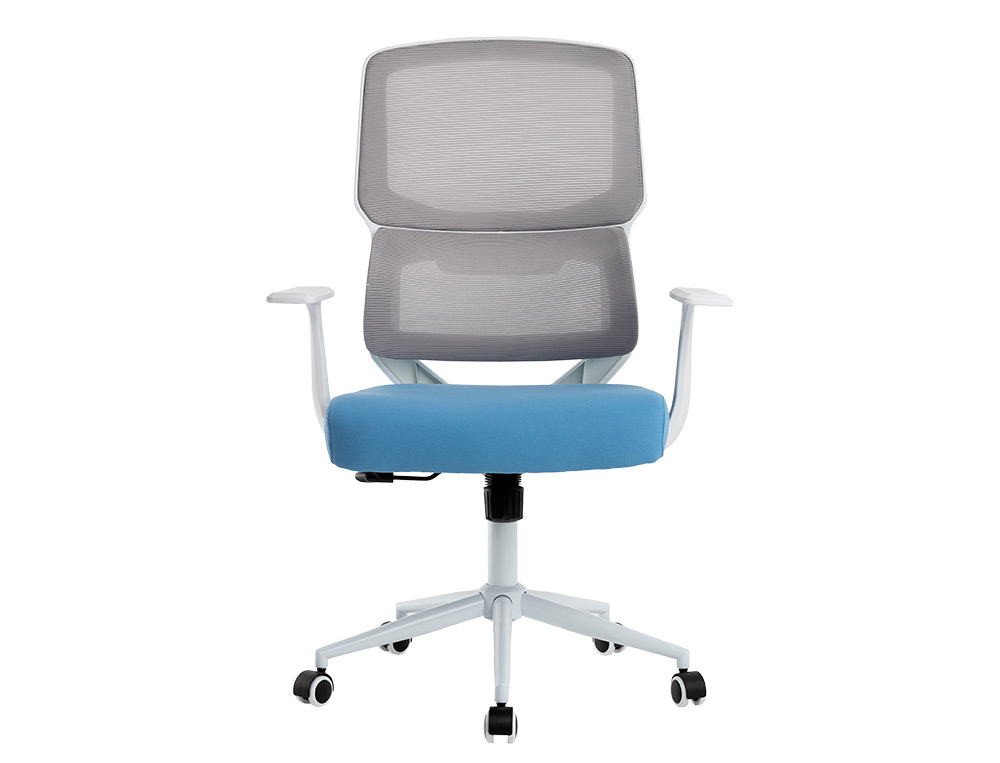 CADEIRA DE ESCRITORIO Q-CONNECT MALHA BASE METAL ALT MAX 1090 MM LARG 700 MM PROF 650 MM RODAS PREMIUM COR BRANCO/CINZA/