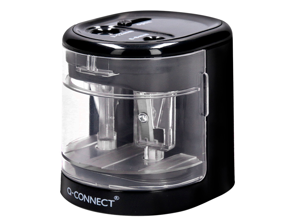 APARA LAPIS Q-CONNECT KF14568 ELETRICO DE SECRETARIA CABO USB/4 PILHAS AA AFIADOR LAMINAS DIAMETROS 6 A 12MM DOIS USOS