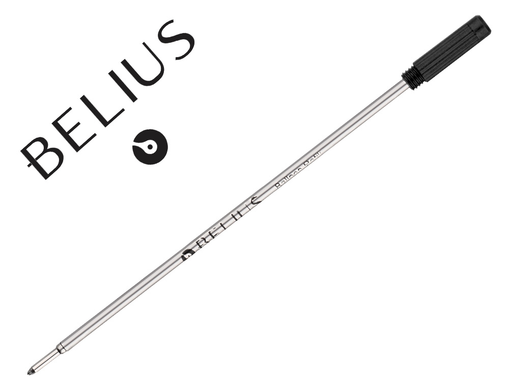 RECARGA ESFEROGRAFICA TIPO ROSCA BELIUS PRETO CAIXA 3 UNIDADES