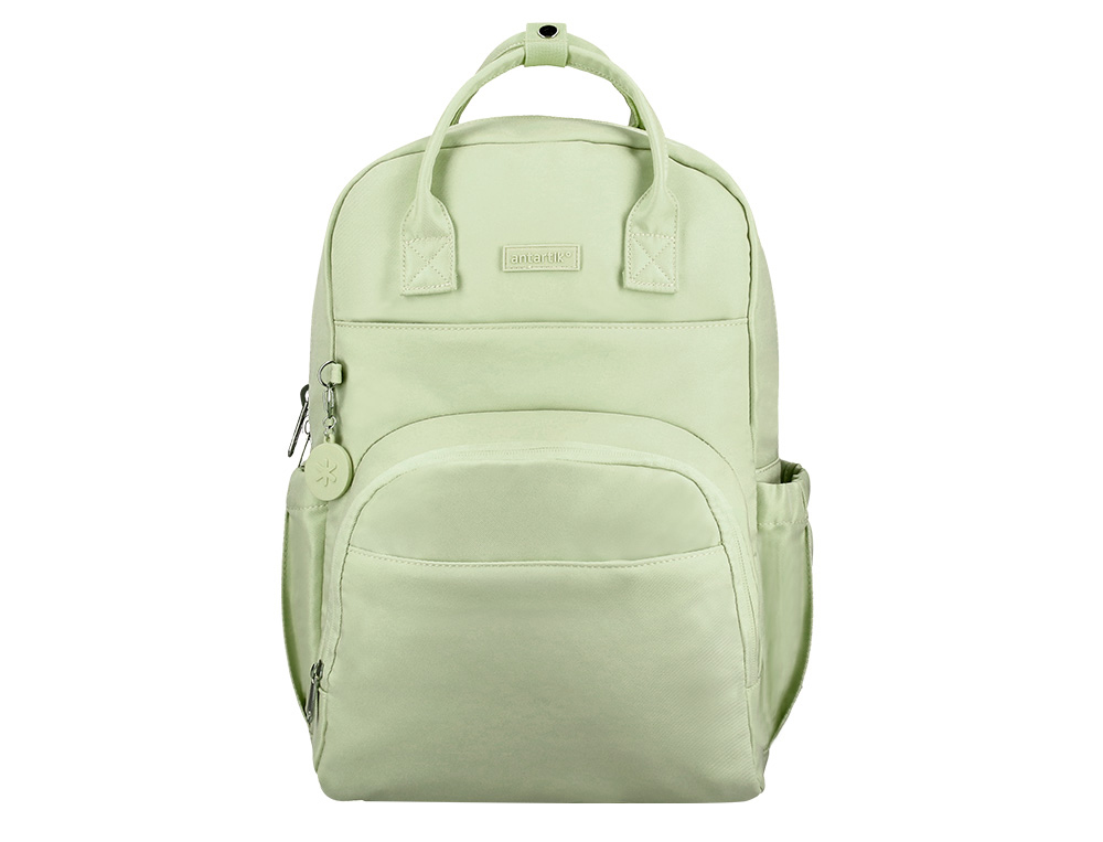 MOCHILA ANTARTIK DESIGN CASUAL COM ASA MULTIBOLSO COR BEGE 410X120X290 MM