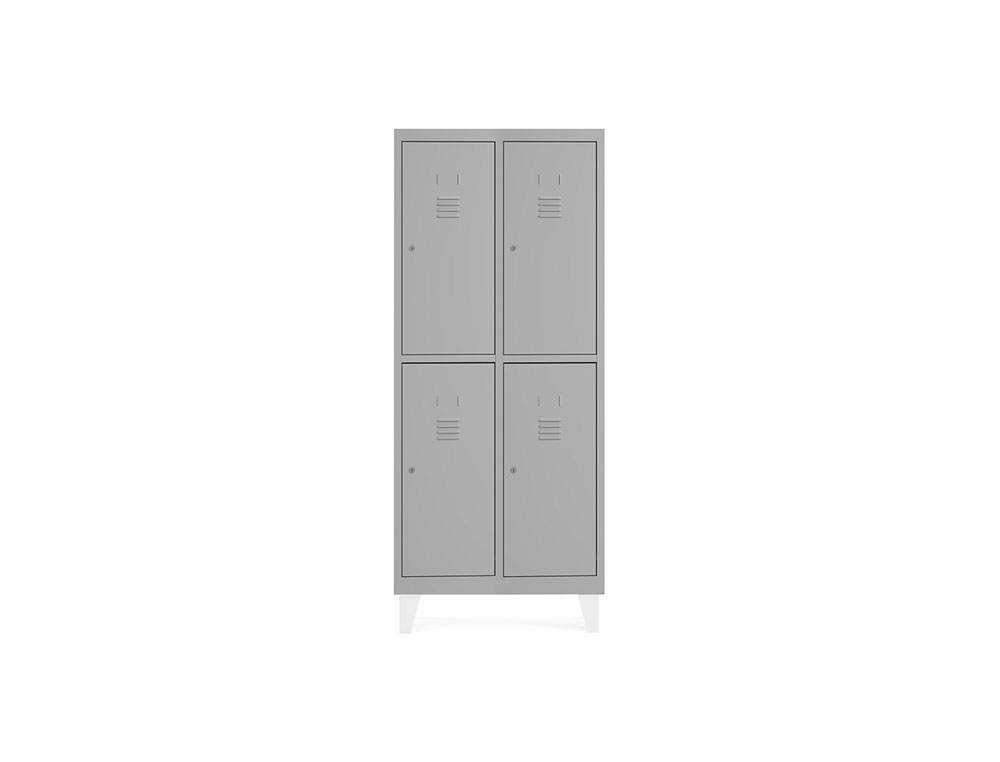 ARMARIO METALICO ROCADA 400 2 MODULOS X 2 PORTAS CINZA 820X500X1800 MM