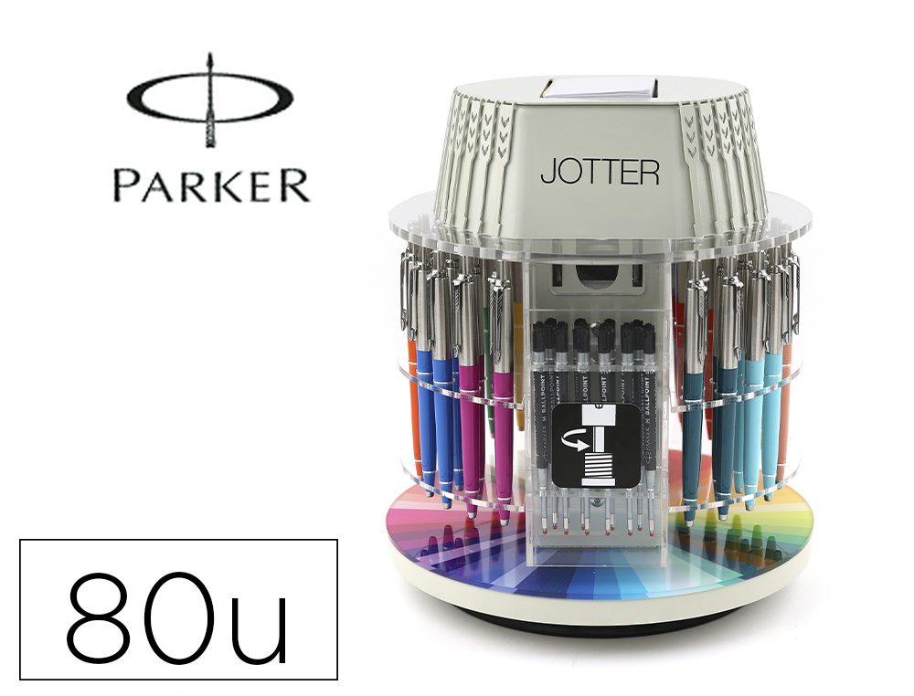 ESFEROGRAFICA PARKER JOTTER ORIGINALS EXPOSITOR CARROSSEL COM 40 UNIDADES + 40 RECARGAS