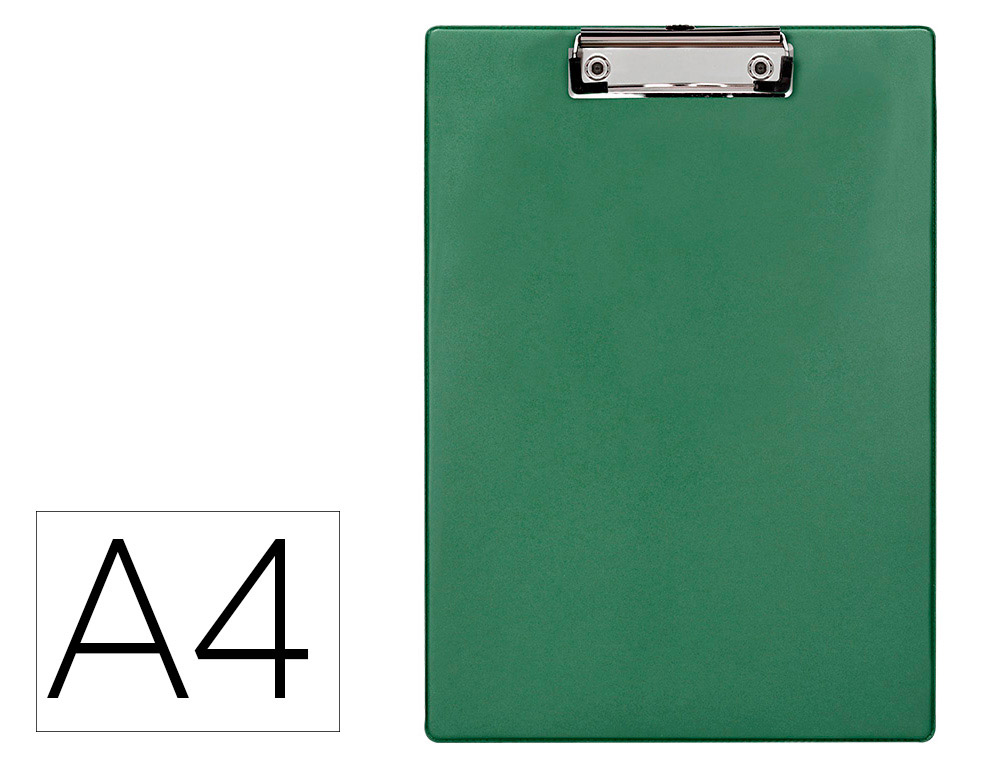 PORTA NOTAS Q-CONNECT PLASTICO 50% RECICLADO DIN A4 VERDE AZEITONA ESPESSURA 2,1MM