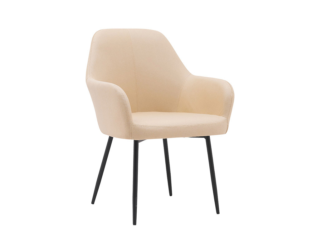 CADEIRA Q-CONNECT CONFIDENTE SIEMIONE BASE METALICA ALT MAX 820 LARG 570 PROF 580 CASTANHO AREIA