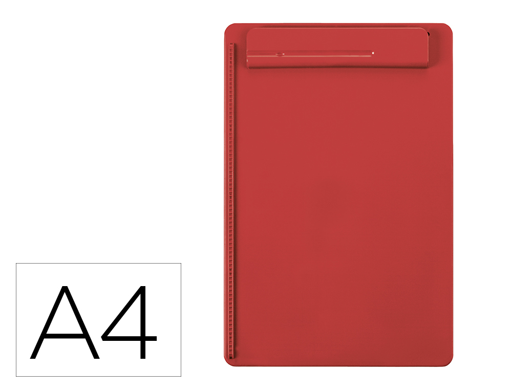PORTA NOTAS MAUL GO DIN A4 PLASTICO RECICLADO COM PINCA COR VERMELHO