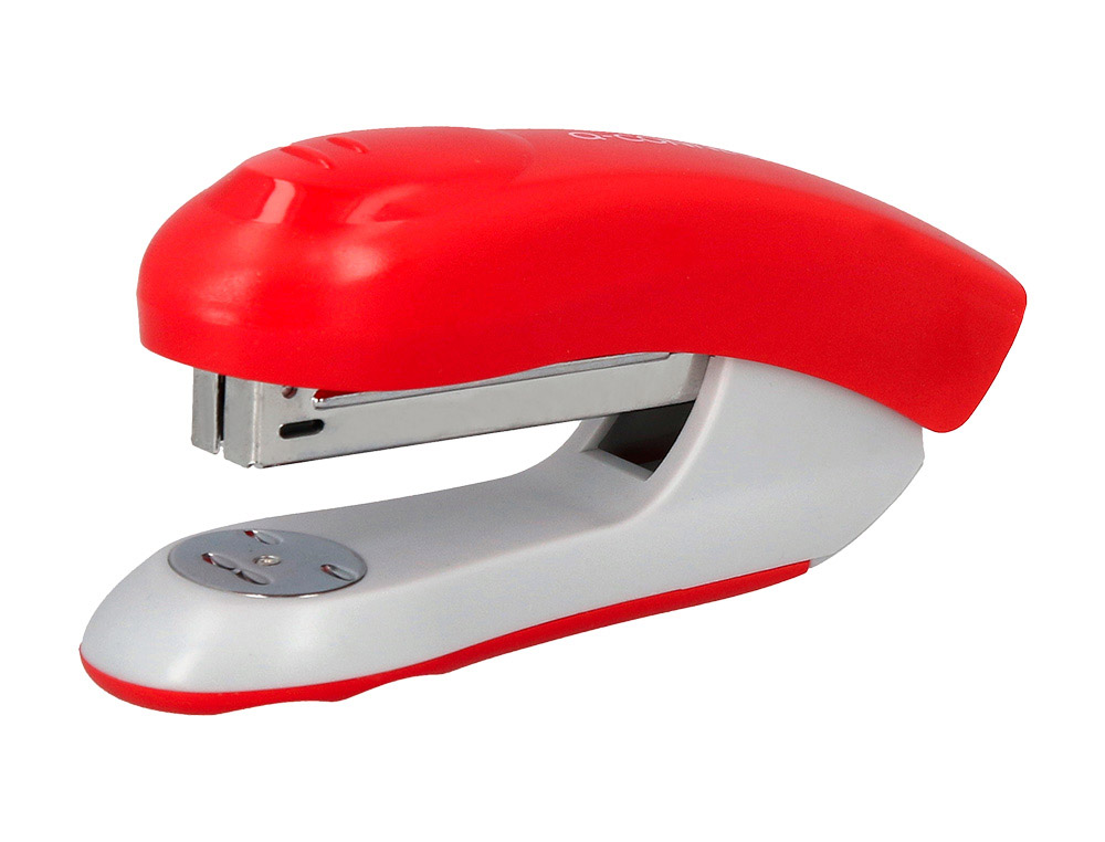AGRAFADOR Q-CONNECT KF14206 PLASTICO ABS VERMELHO CAPACIDADE 20 FOLHAS