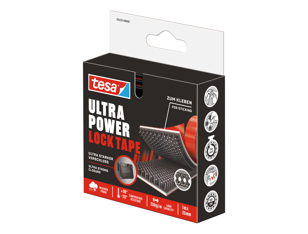 FITA ADESIVA TESA ULTRA POWER LOCK TAPE 1 MT X 25 MM