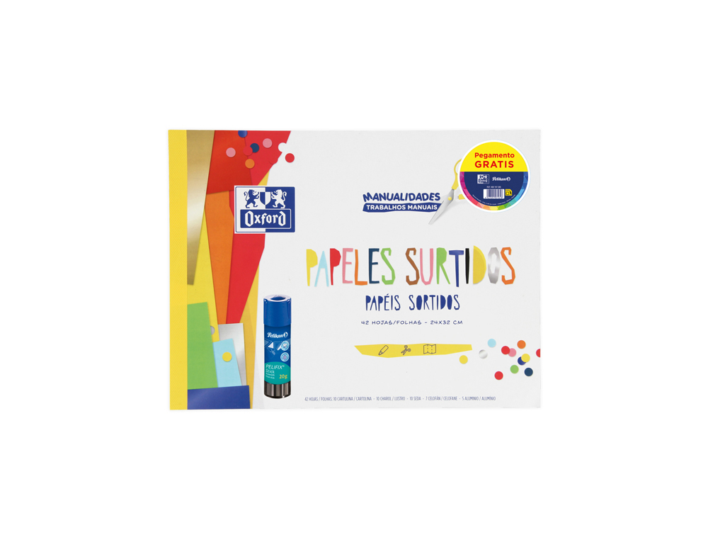 BLOCO TRABALHOS MANUAIS OXFORD COM COLA PELIFIX
