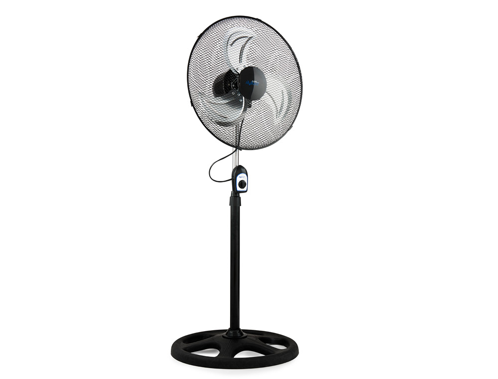 VENTILADOR DE PE AVANT 3 VELOCIDADES CABECA RECLINAVEL OSCILANTE 120 DIAMETRO 450 MM COR PRETO
