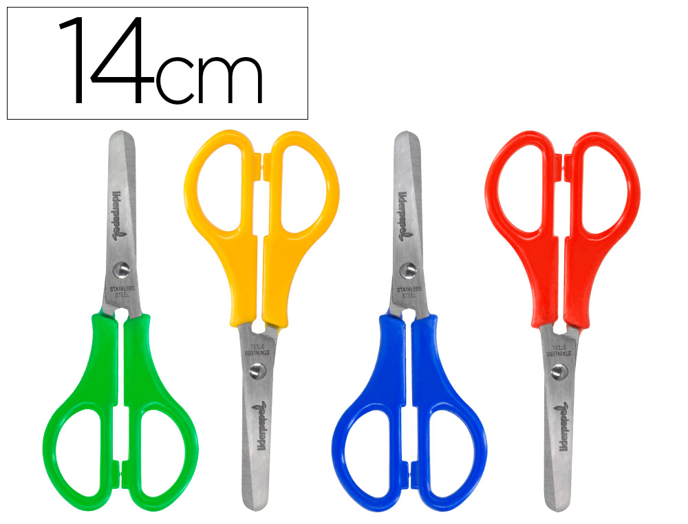 TESOURA ESCOLAR LIDERPAPEL COM PONTAS REDONDAS DE 140 MM