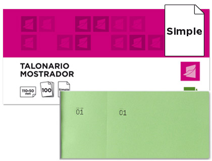 BLOCO DE TALOES 6/4 VERDE
