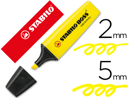 MARCADOR STABILO BOSS FLUORESCENTE 70 AMARELO